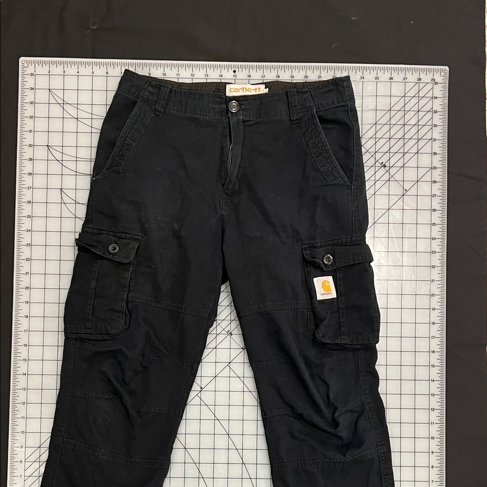 Carhartt Men's black Cargo Pants - Vintage Worn In Coloring